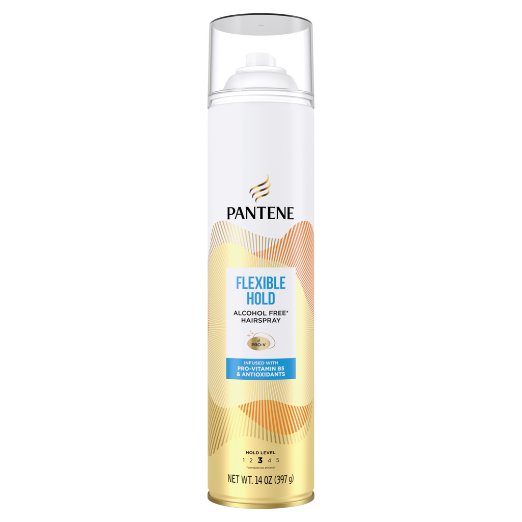 Pantene Flexible Hold Alcohol-Free Hairspray Level 3 With Pro-Vitamin B5 And Antioxidants - 14.0oz/6pk