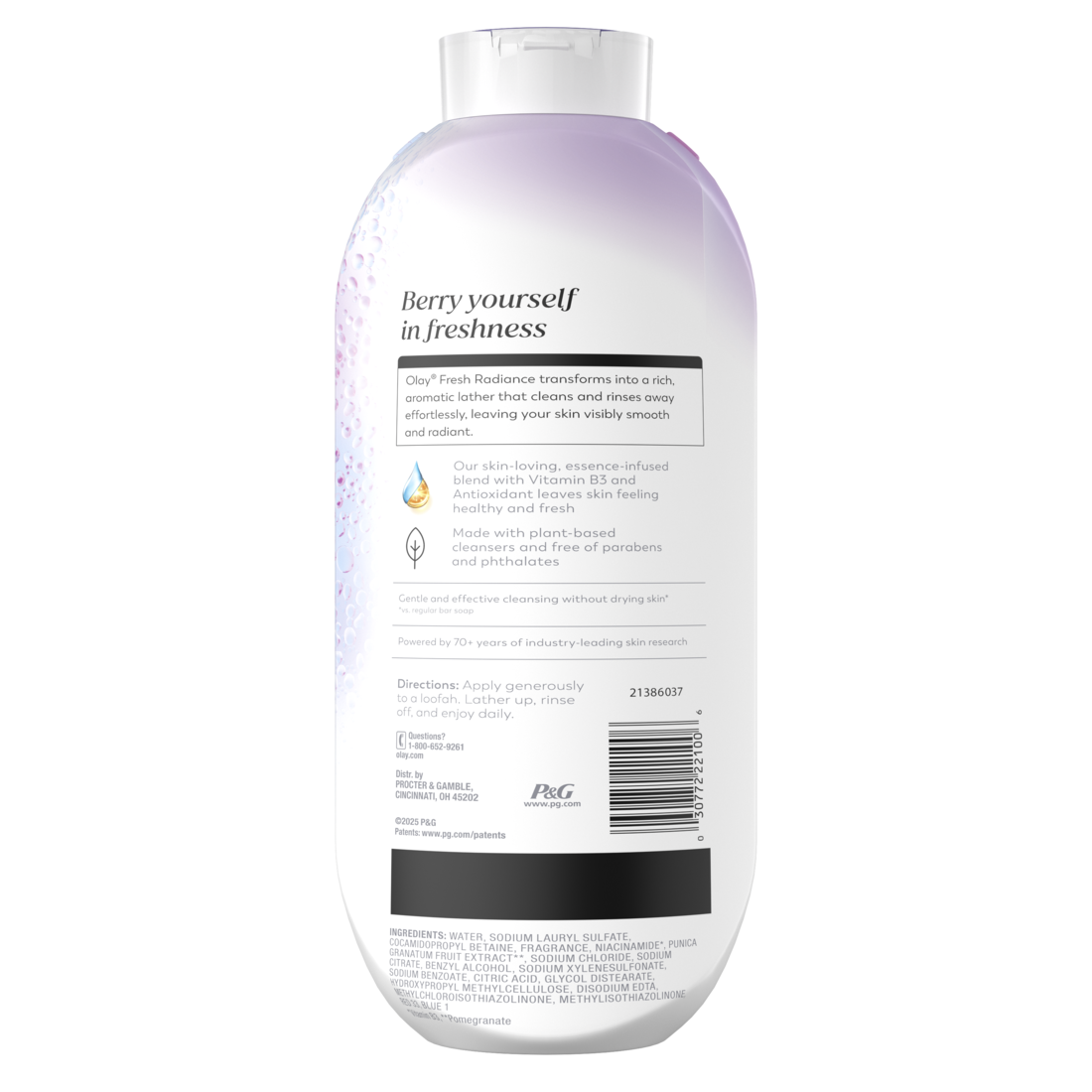 Olay Fresh Radiance Body Wash With Essence Of Berries Frescas Vitamin B3 And Antioxidant Blend - 22oz/4pk
