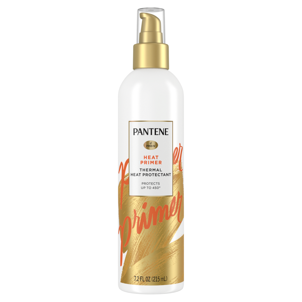 Pantene Heat Primer Thermal Heat Protectant Helps Shield Strands From Damage And Protects Up To 450 Degrees 7.2oz/12pk