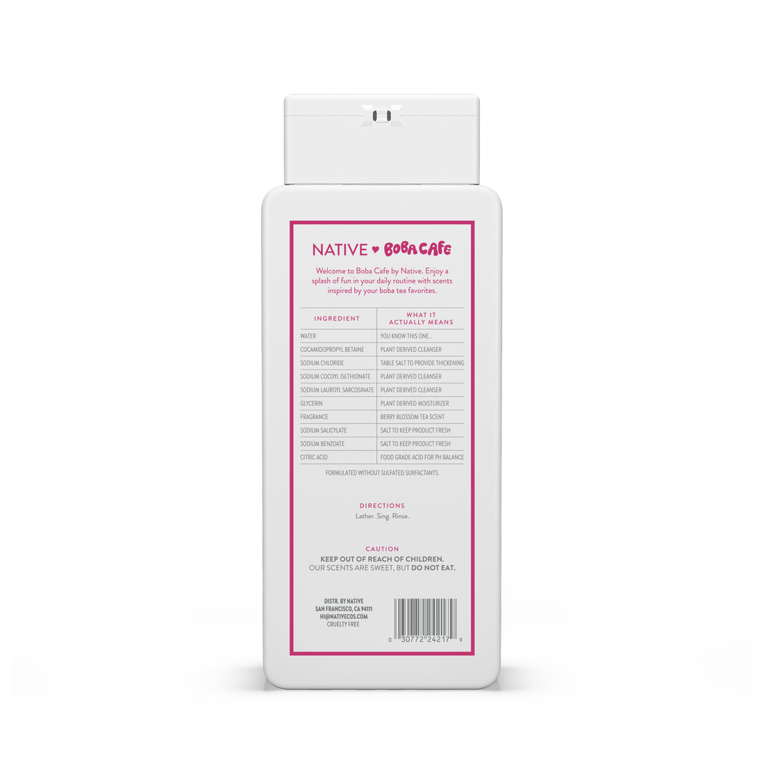 Native Limited Edition Berry Blossom Tea Body Wash - 18oz/6pk