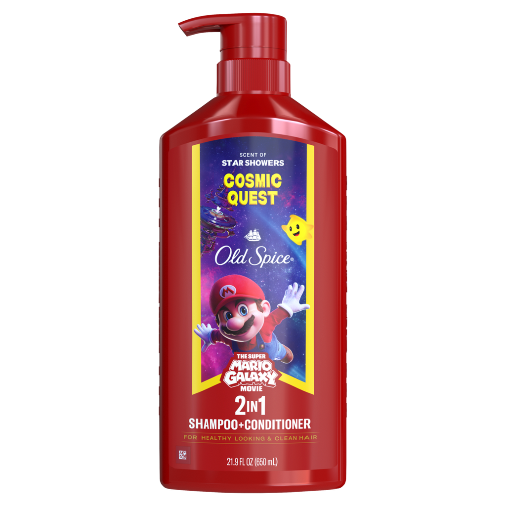 Old Spice 2-in-1 Shampoo & Conditioner Cosmic Quest Old Spice X The Super Mario Galaxy Movie - 21.9oz/4pk