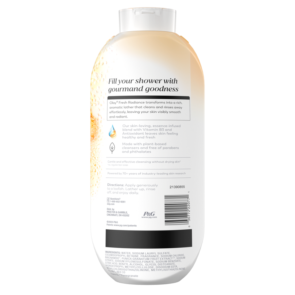 Olay Fresh Radiance Body Wash With Essence Of Vanilla Blossom And Apricot Vitamin B3 And Antioxidant Blend - 22oz/4pk