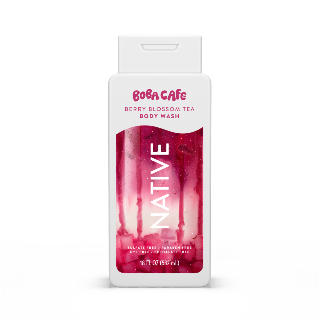 Native Limited Edition Berry Blossom Tea Body Wash - 18oz/6pk