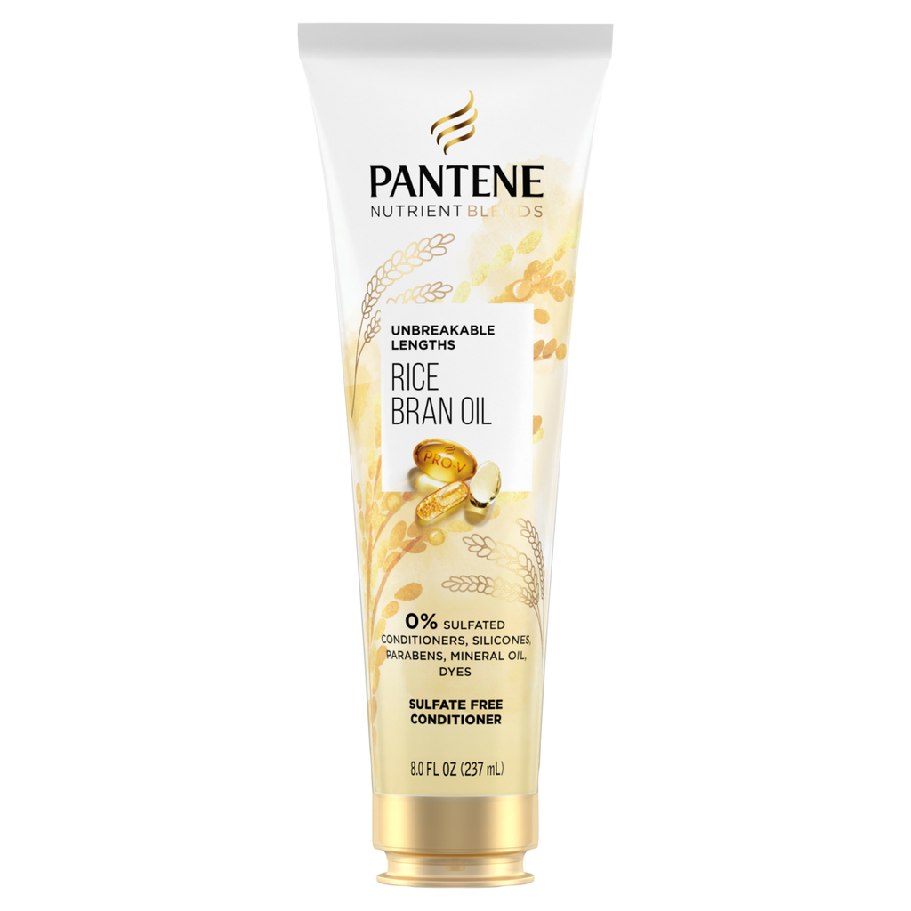 Pantene Nutrient Blends Unbreakable Lengths Rice Water Sulfate Free Conditioner - 8oz/12pk