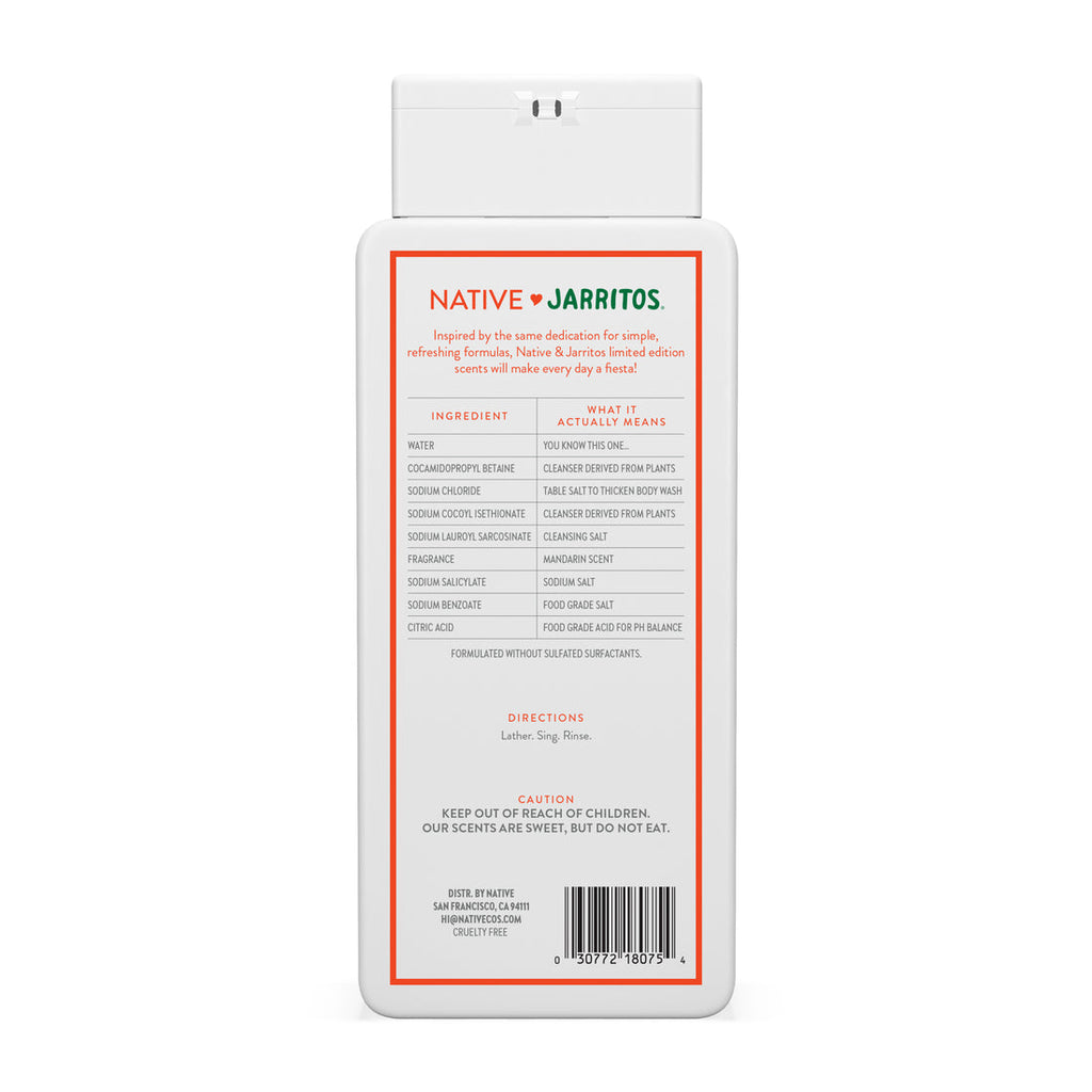 Native Limited Edition Mandarin Body Wash - 18oz/6pk