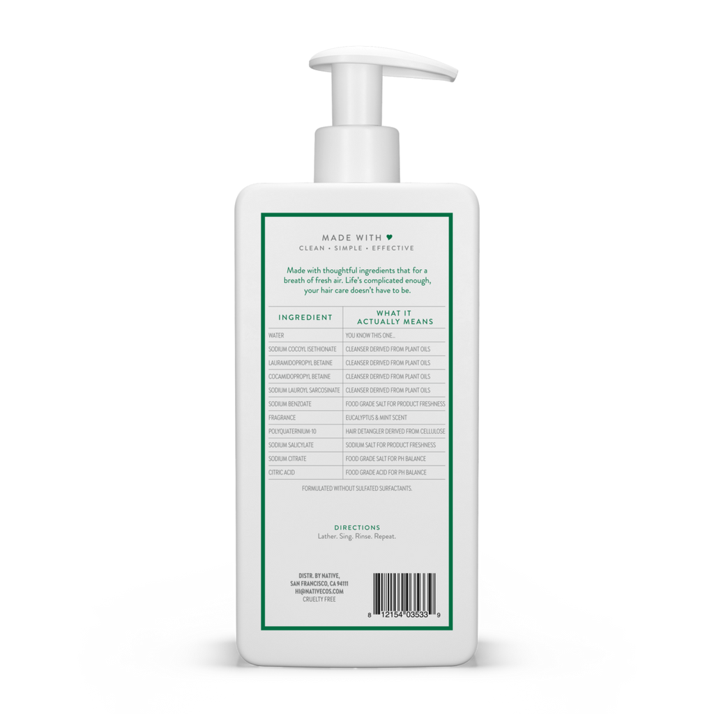 Native Eucalyptus & Mint Scalp Detox 2-In-1 - 16.5oz/6pk