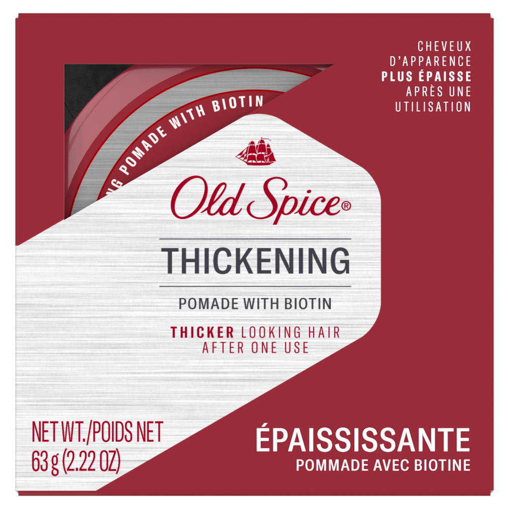 Old Spice Thickening Men'S Pomade With Biotin - 2.22oz/12pk