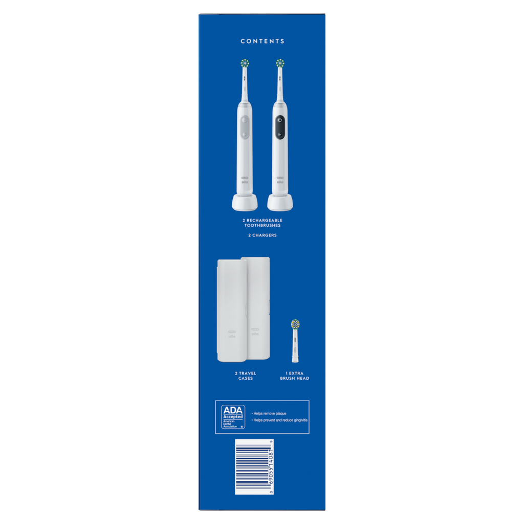 Oral-B Smart Clean 360 Rechargeable Toothbrush 2 Count - 1set/120pk