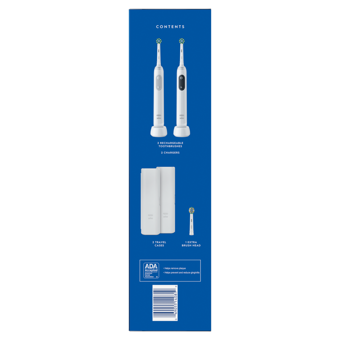 Oral-B Smart Clean 360 Rechargeable Toothbrush 2 Count - 1set/120pk