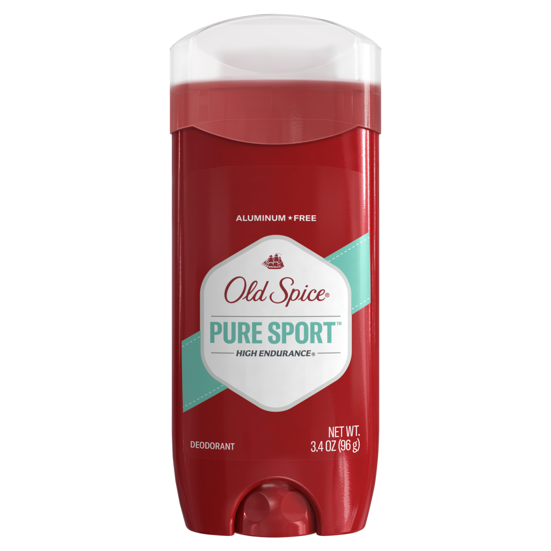 Old Spice Aluminum Free Deodorant For Men High Endurance Pure Sport - 3.4oz/12pk