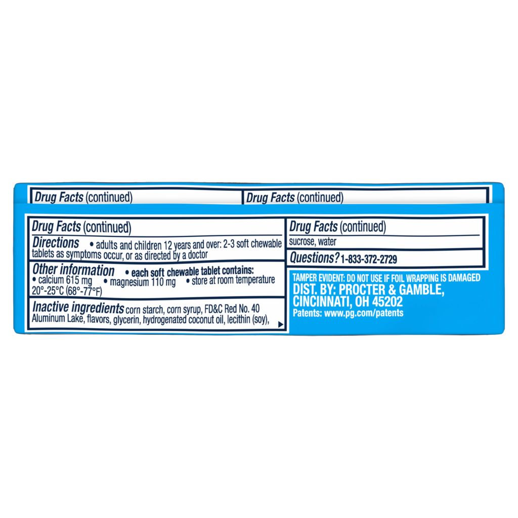 Rolaids Advanced Antacid Heartburn Relief Mixed Berry - 6ct/288pk
