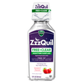 Zzzquil Liquid Sleep Aid Diphenhydramine 50Mg Hci Free & Clear Free Of Alcohol And Artificial Dyes Nighttime Sleep Aid Liquid Non-Habit Forming Strawberry Flavored - 12oz/12pk