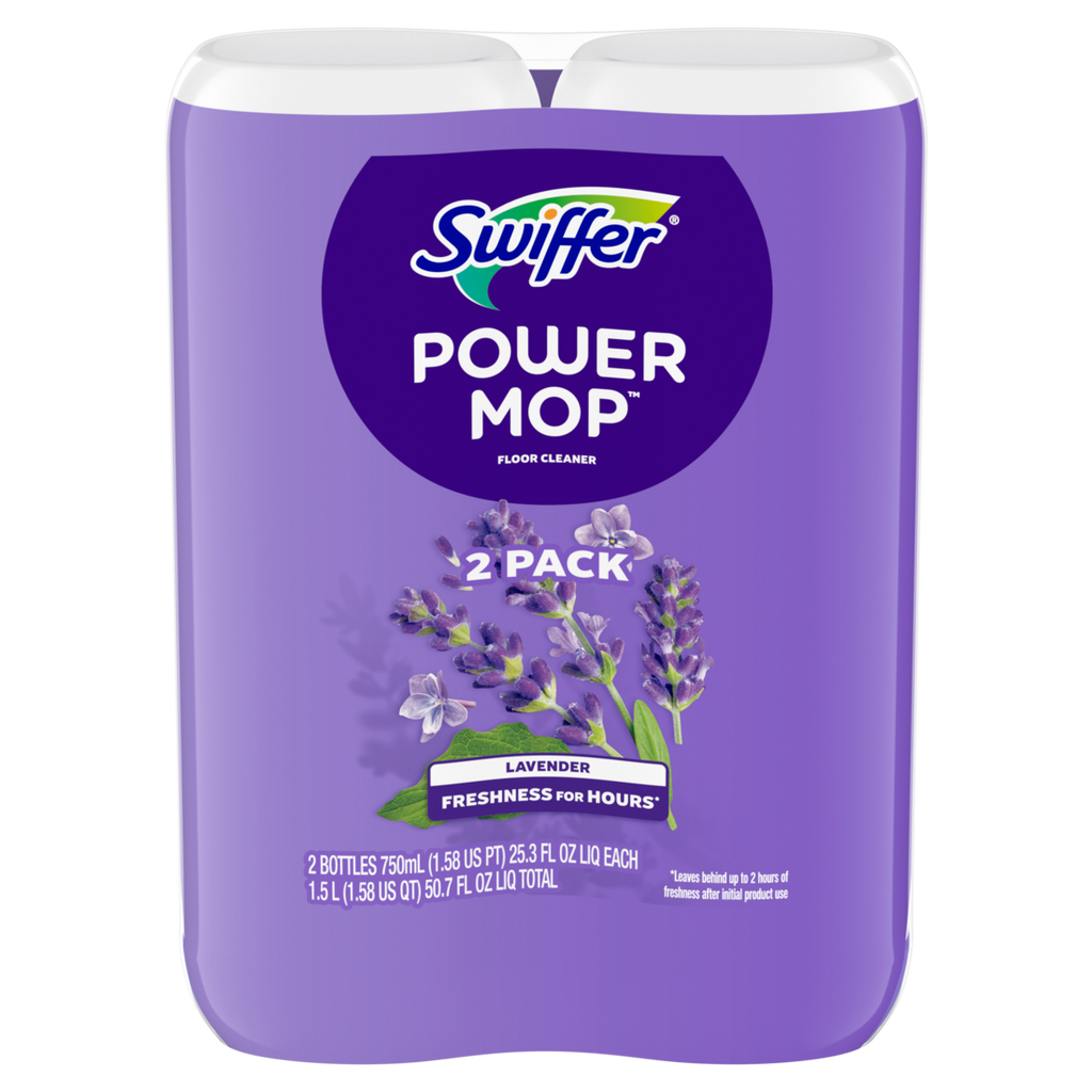 Swiffer Powermop Floor Cleaning Solution With Lavender Scent Double Pack - (2x25.3)oz/3pk
