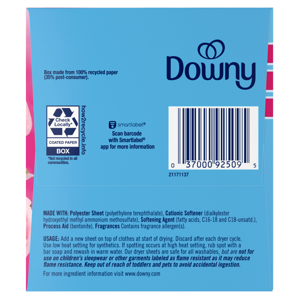 Downy Fabric Softener Dryer Sheets April Fresh - 240ct/4pk