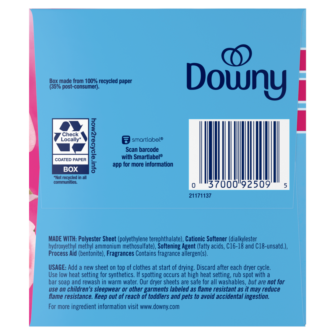 Downy Fabric Softener Dryer Sheets April Fresh - 240ct/4pk