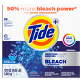 Tide Powder Laundry Detergent With Bleach Original Scent 89 Loads - 129oz/2pk