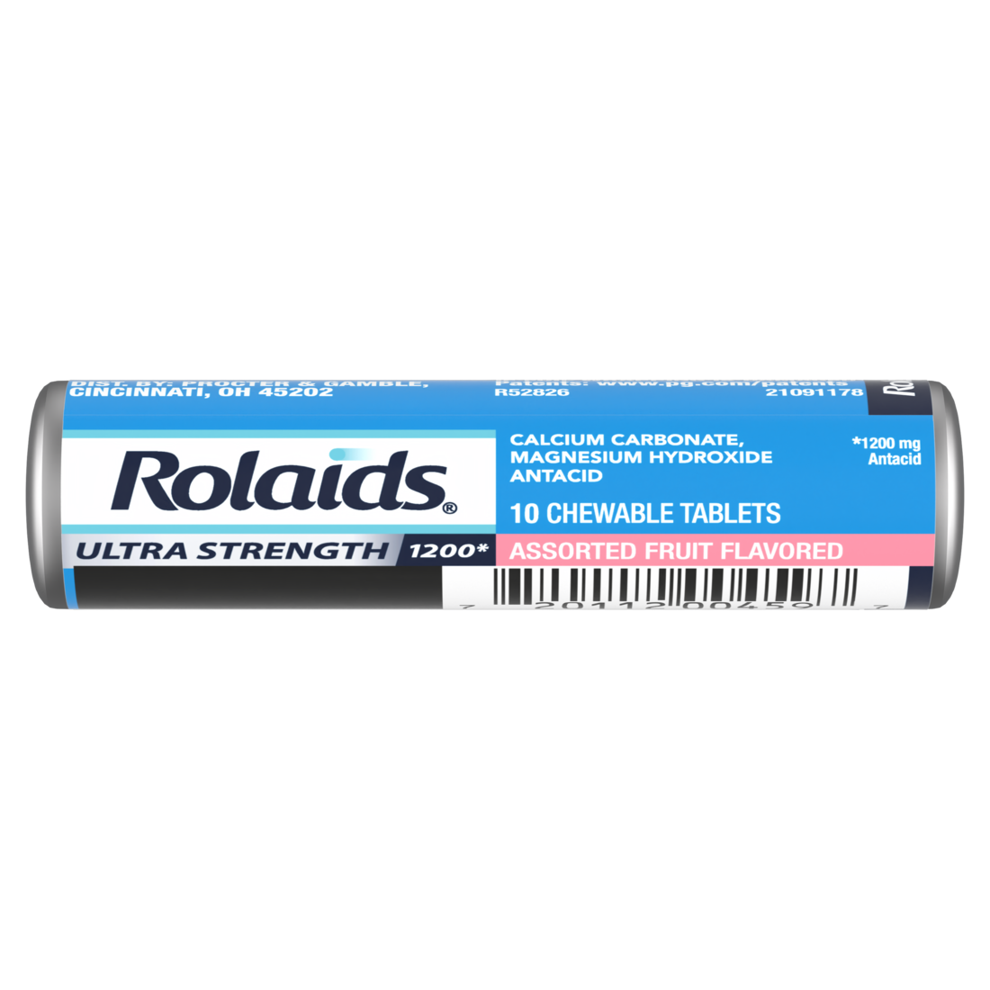 Rolaids Ultra Strength Antacid 10 Chewable Tablets Assorted Fruit Ultra Strength Heartburn Relief Tablets - 10ct/288pk