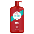 Old Spice High Endurance Body Wash For Men 24/7 Shower Fresh Refreshing Lather Legendary Scent  Pure Sport Plus - 33.4oz/4pk