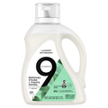 9 Elements Liquid Laundry Detergent Eucalyptus Scent Vinegar Powered - 92oz/4pk