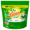 Gain Flings Laundry Detergent Pacs Original Scent With Odor Defense Concentrated Laundry Soap Pacs - 16ct/6pk