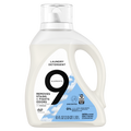 9 Elements Liquid Laundry Detergent Unscented Vinegar Powered - 65oz/4pk