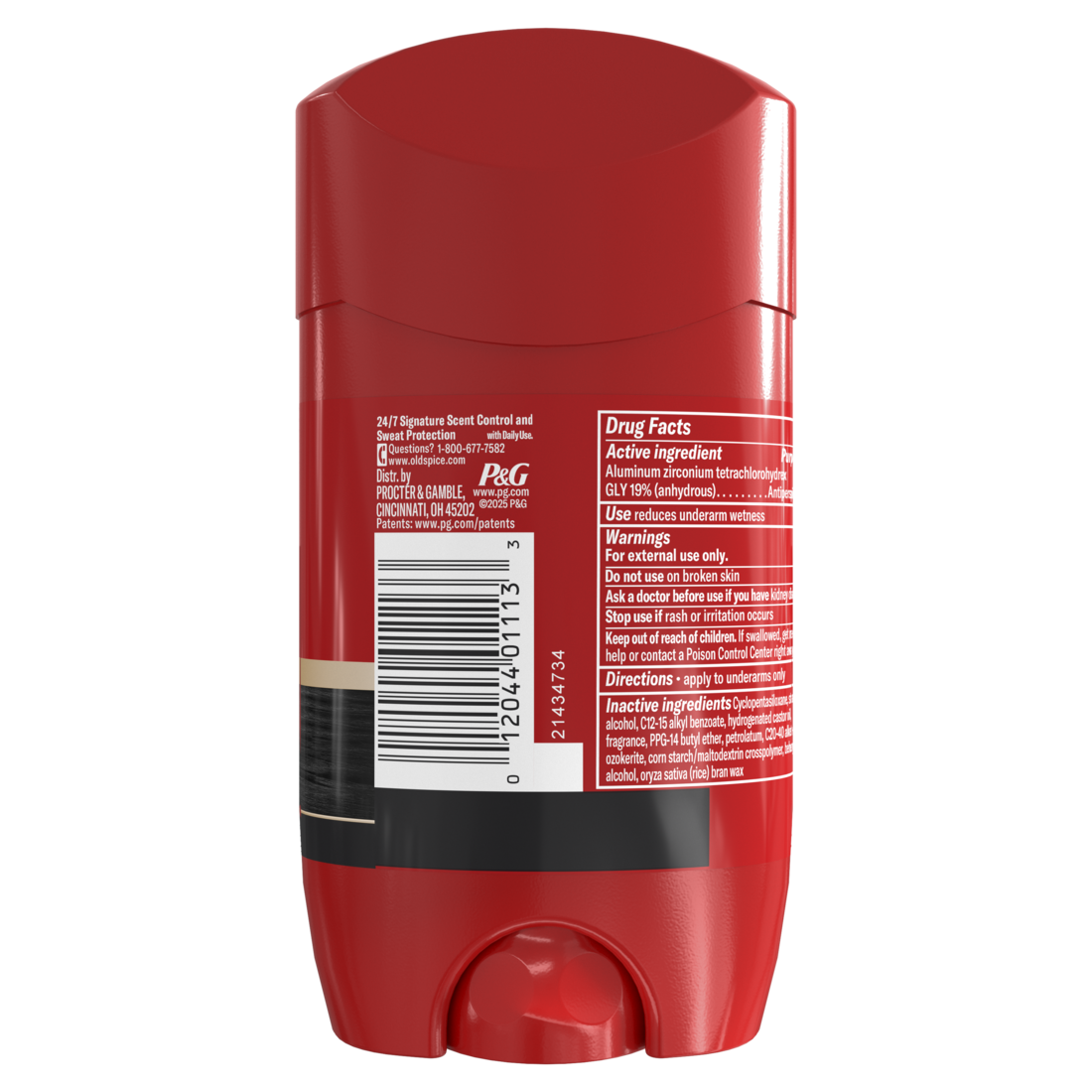 Old Spice Red Collection Deodorant For Men Swagger Scent Antiperspirant Lasting Protection - 2.6oz/12pk