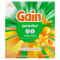 Gain Powder Laundry Detergent Island Fresh Scent 89 Loads - 82oz/3pk