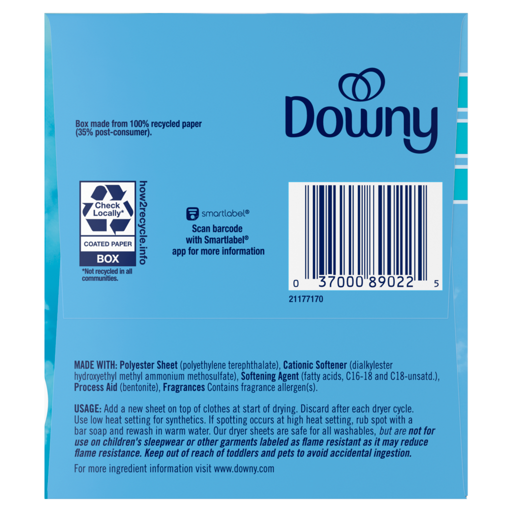 Downy Fabric Softener Dryer Sheets April Fresh - 240ct/4pk