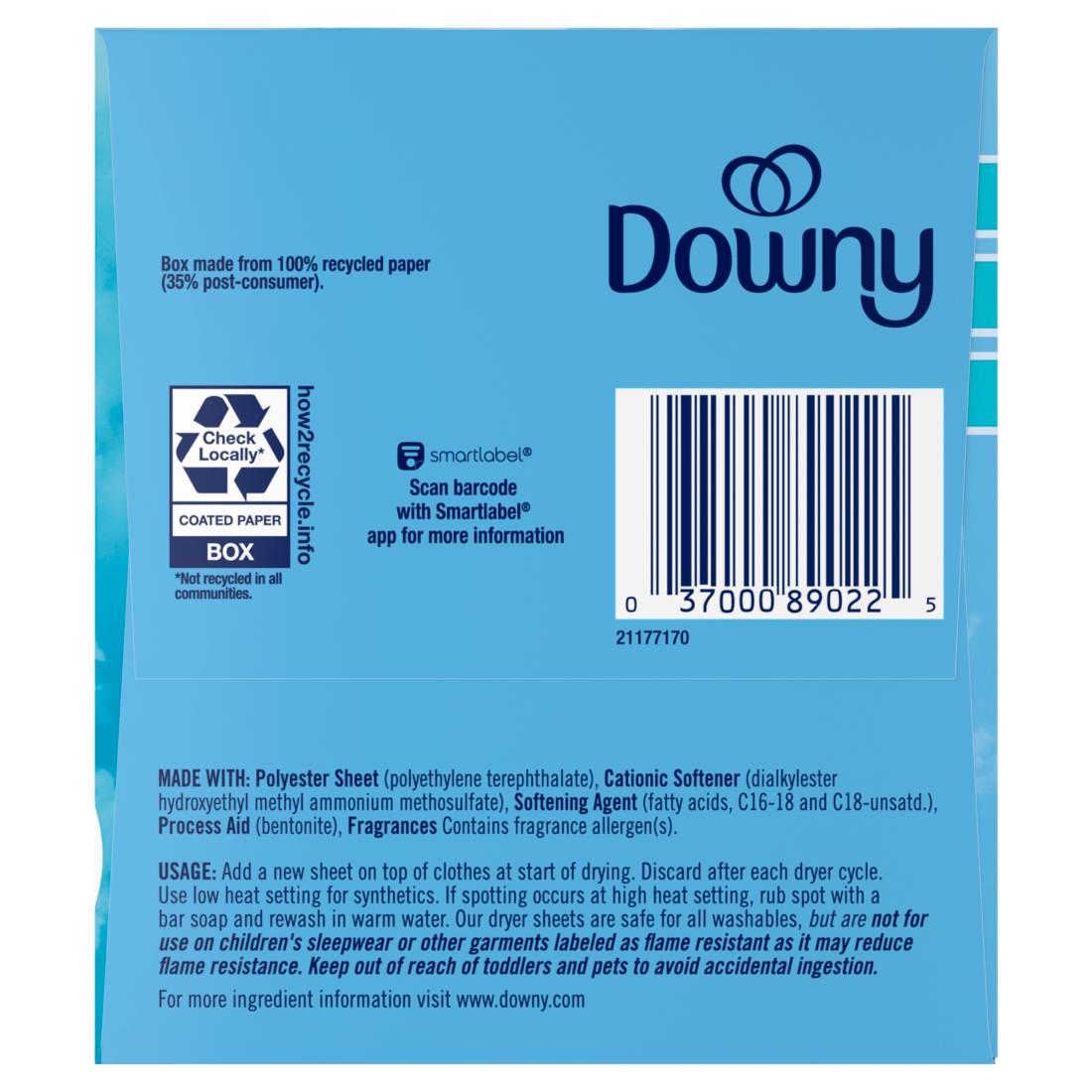 Downy Fabric Softener Dryer Sheets April Fresh - 240ct/4pk