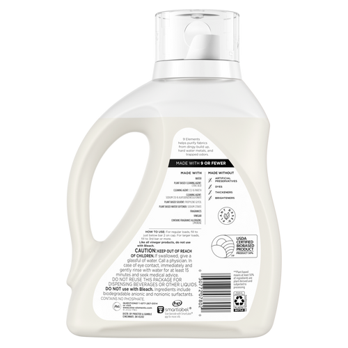 9 Elements Liquid Laundry Detergent Lavender Scent Vinegar Powered - 65oz/4pk