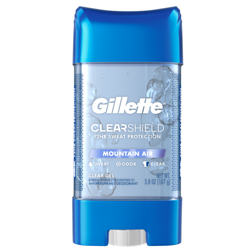 Gillette Clear Gel Antiperspirant And Deodorant For Men Mountain Air Scent - 3.8oz/12pk
