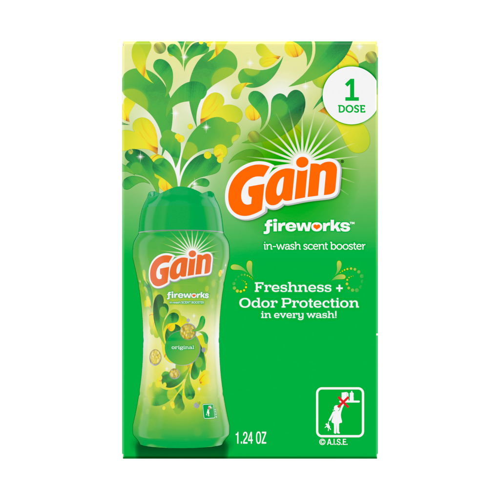 Gain Fireworks In-Wash Scent Booster Beads Original Scent 1 Use - 1ct/24pk