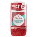 Old Spice High Endurance Anti-Perspirant Deodorant For Men Pure Sport Scent Twin Pack - (2x3.3)oz/6pk