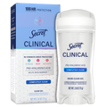 Secret Clinical Antiperspirant Deodorant For Women 100Hr Sweat & Odor Protection Pro-Hyaluronic Acid Clear Gel Completely Clean - 2.6oz/12pk