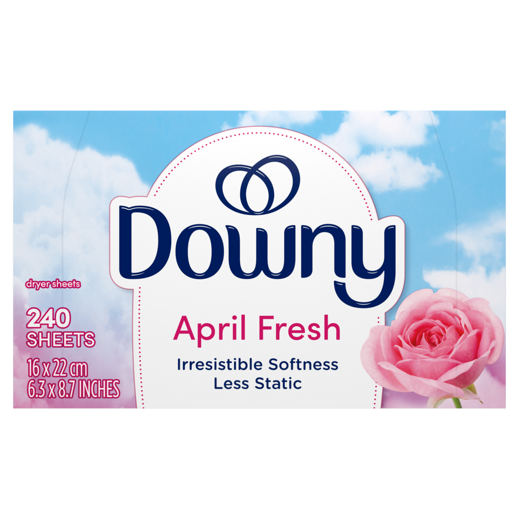 Downy Fabric Softener Dryer Sheets April Fresh - 240ct/4pk