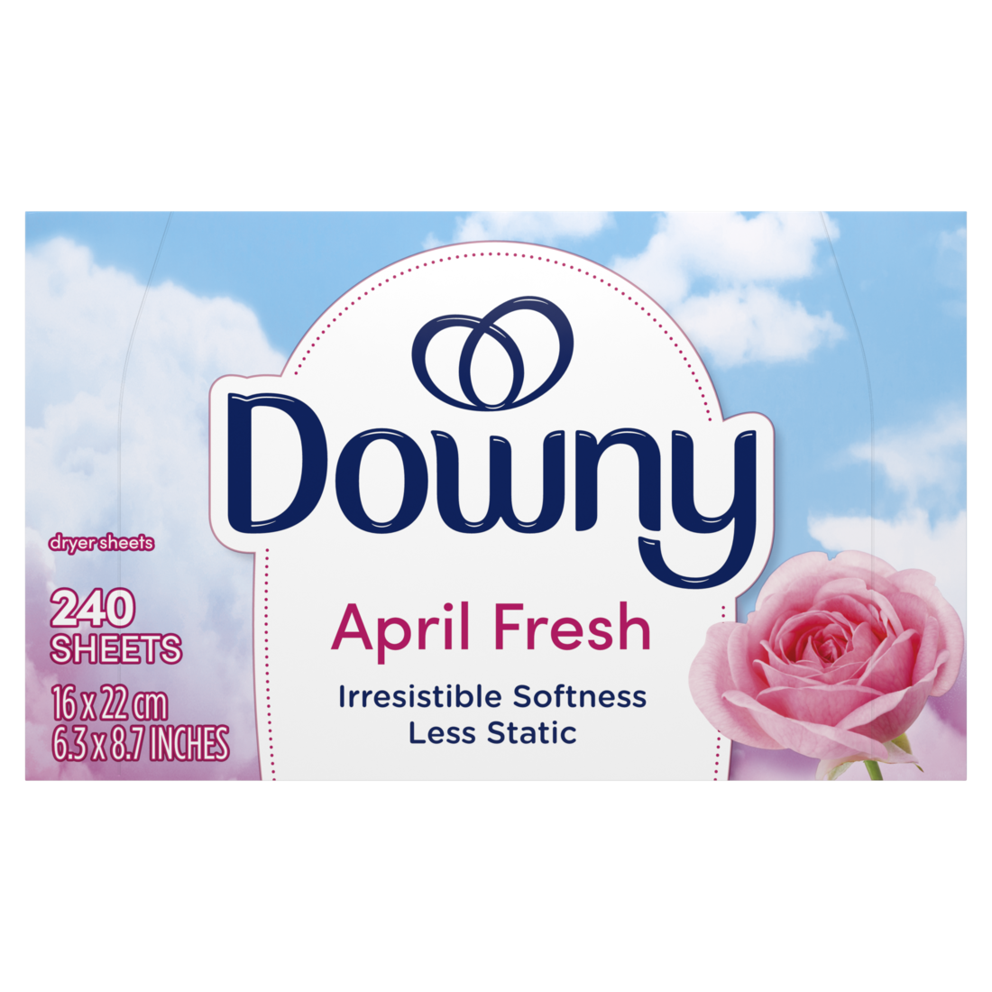 Downy Fabric Softener Dryer Sheets April Fresh - 240ct/4pk