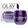 Olay Regenerist Retinol 24 Night Cream For Women Anti-Aging Moisturizer Fragrance-Free Non-Greasy Anti-Wrinkle Hydrating Skin Care With Triple Collagen Peptide - 1.7oz/12pk