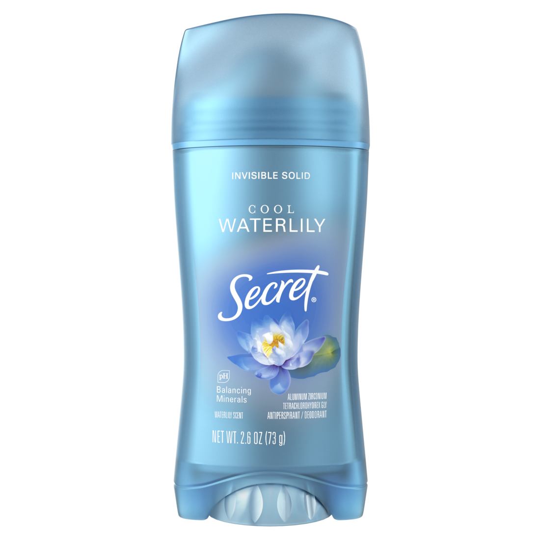 Secret Fresh Invisible Solid Antiperspirant And Deodorant For Women Waterlily Scent - 2.6oz/12pk