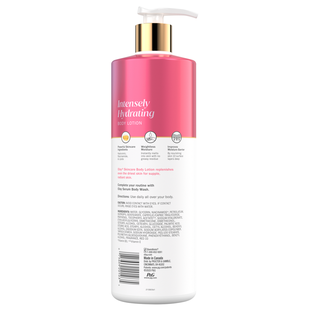 Olay Intensely Hydrating Body Lotion With Hyaluronic Acid And Niacinamide - 17oz/6pk