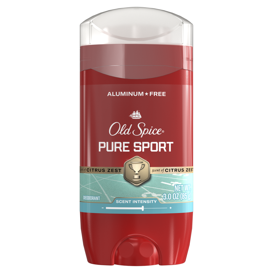 Old Spice Red Collection Deodorant For Men Pure Sport Scent Aluminum Free Long-Lasting Fragrance - 3oz/12pk
