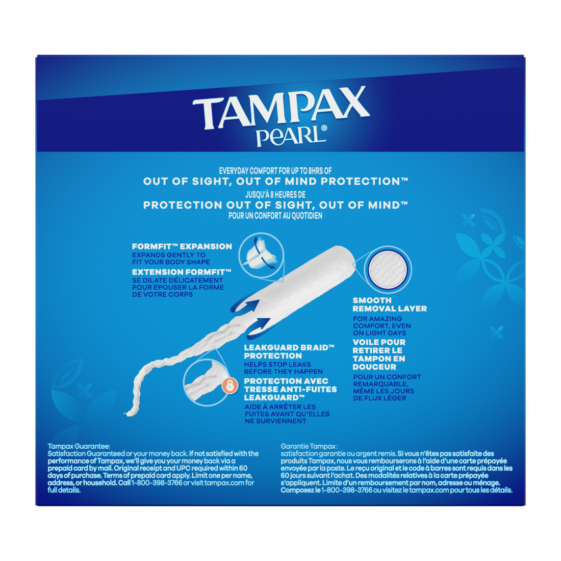 Tampax Pearl Tampons Multipack With Leakguard Braid Regular/Super/Super Plus Absorbency Unscented - 34ct/6pk