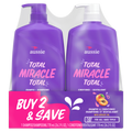 Aussie Total Miracle Shampoo and Conditioner Pump Bottle Dual Pack for All Hair Types Paraben-Free - (2x26.2)oz/4pk