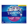 Tampax Pearl Tampons With Leakguard Braid Ultra Absorbency Unscented - 32ct/8pk