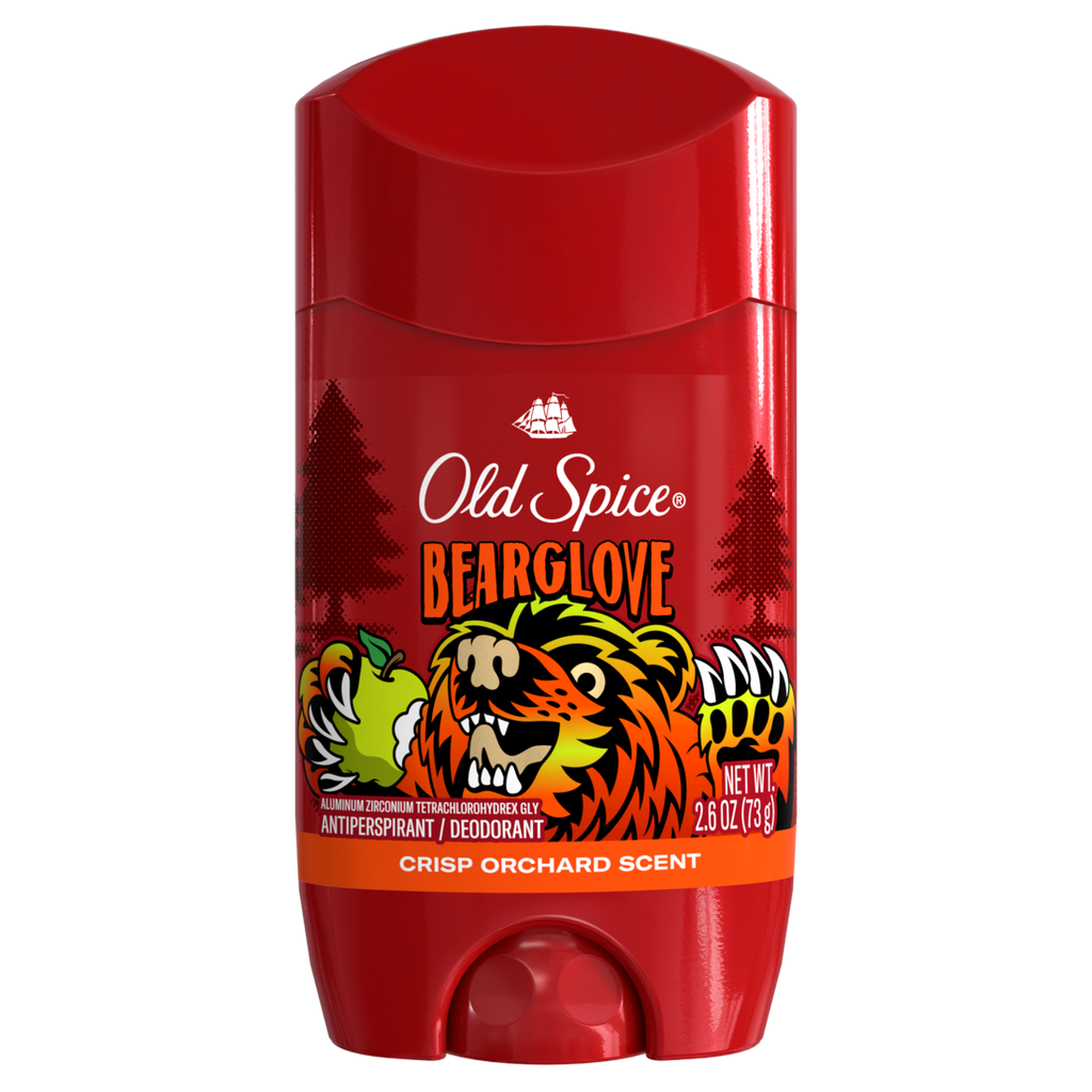 Old Spice Antiperspirant And Deodorant For Men 24/7 Freshness Long Lasting Sweat And Odor Protection Legendary Fragrance Bearglove Crisp Orchard Scent - 2.6oz/12pk