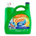 Gain Ultra Oxi Liquid Laundry Detergent Waterfall Delight Scent 107 Loads Freshness + Odor Fighting High Efficiency Washing Machine Iquid Cleaning Soap - 154oz/4pk