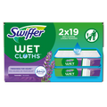 Swiffer Sweep + Mop Wet Pads Refill Floor Cleaner Cleaning Cloths Lavender - (2x19)ct/1pk