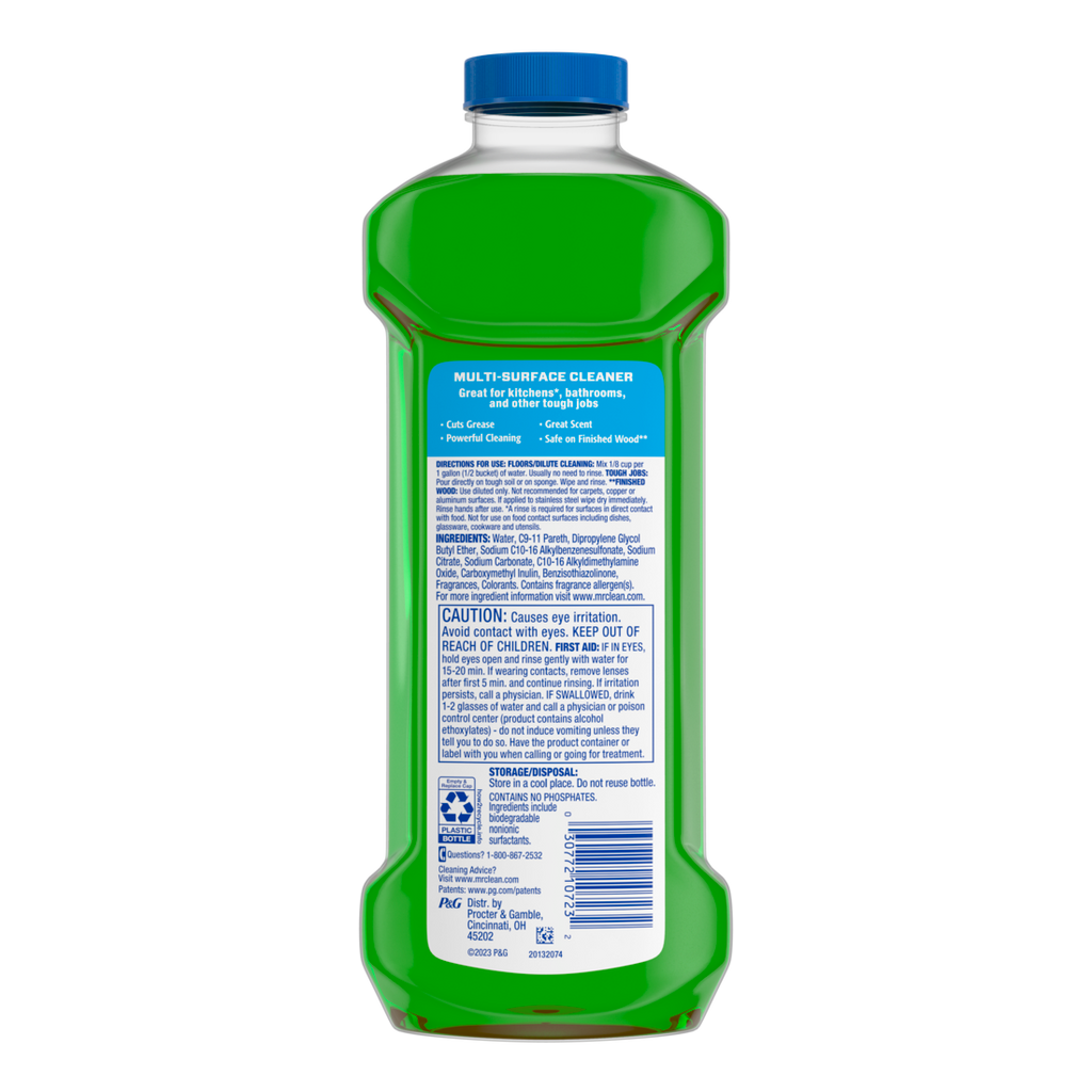 Mr. Clean All Purpose Cleaner  Floor Cleaner For Mopping Cleaning Liquid Gain - 23oz/6pk