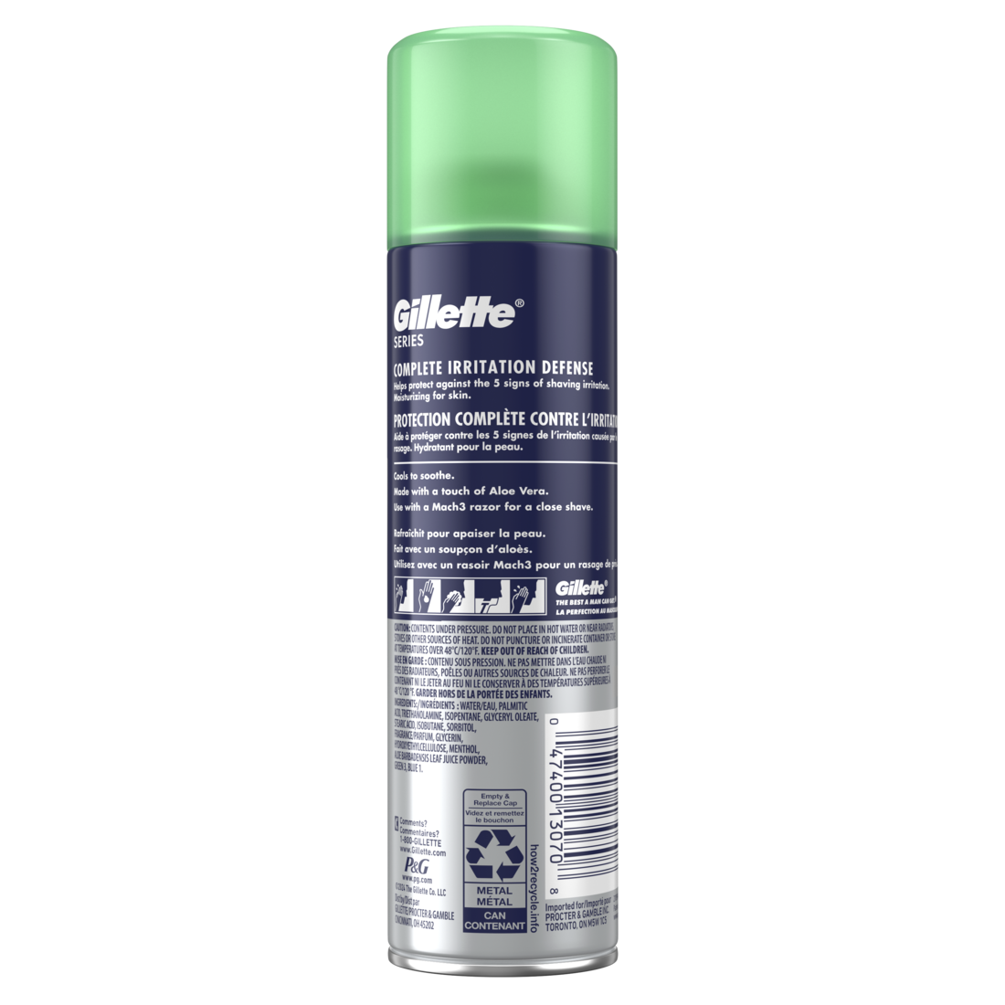 Gillette Series Soothing Shaving Gel For Men Protects Against 5 Signs Of Shaving Irritation Shave Gel With Aloe Vera Suitable For Sensitive Skin - 7oz/12pk