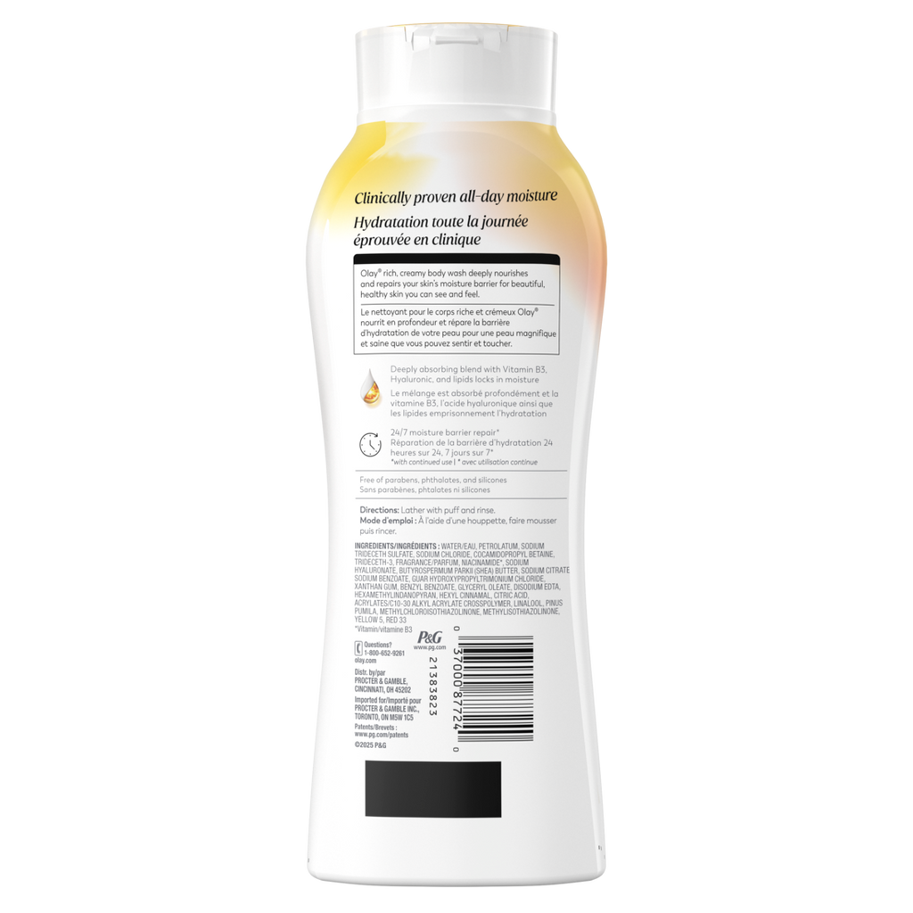 Olay Ultra Moisture Body Wash With Shea Butter Vitamin B3 And Hyaluronic Blend - 12.3oz/6pk