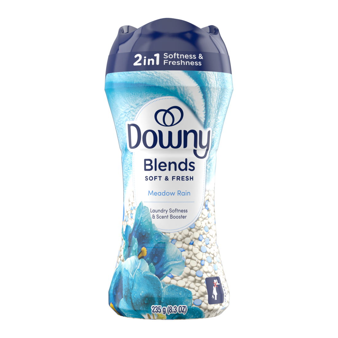 Downy Blends In-Wash Laundry Scent Booster Beads Meadow Rain Scent Fabric Sottener Beads And Freshness - 8.3oz/4pk